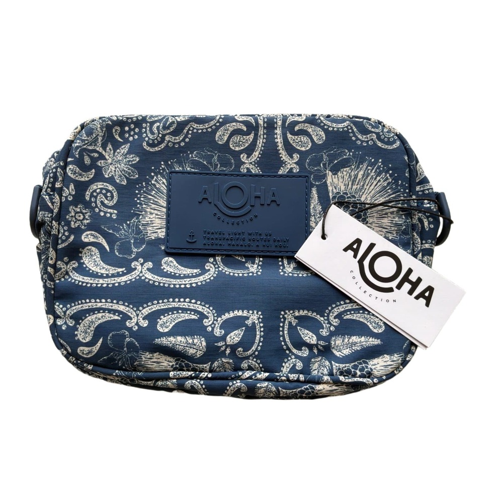 Aloha Collection Rodeo Le Tour Belt Bag Denim Blue Water-Resistant Crossbody NWT